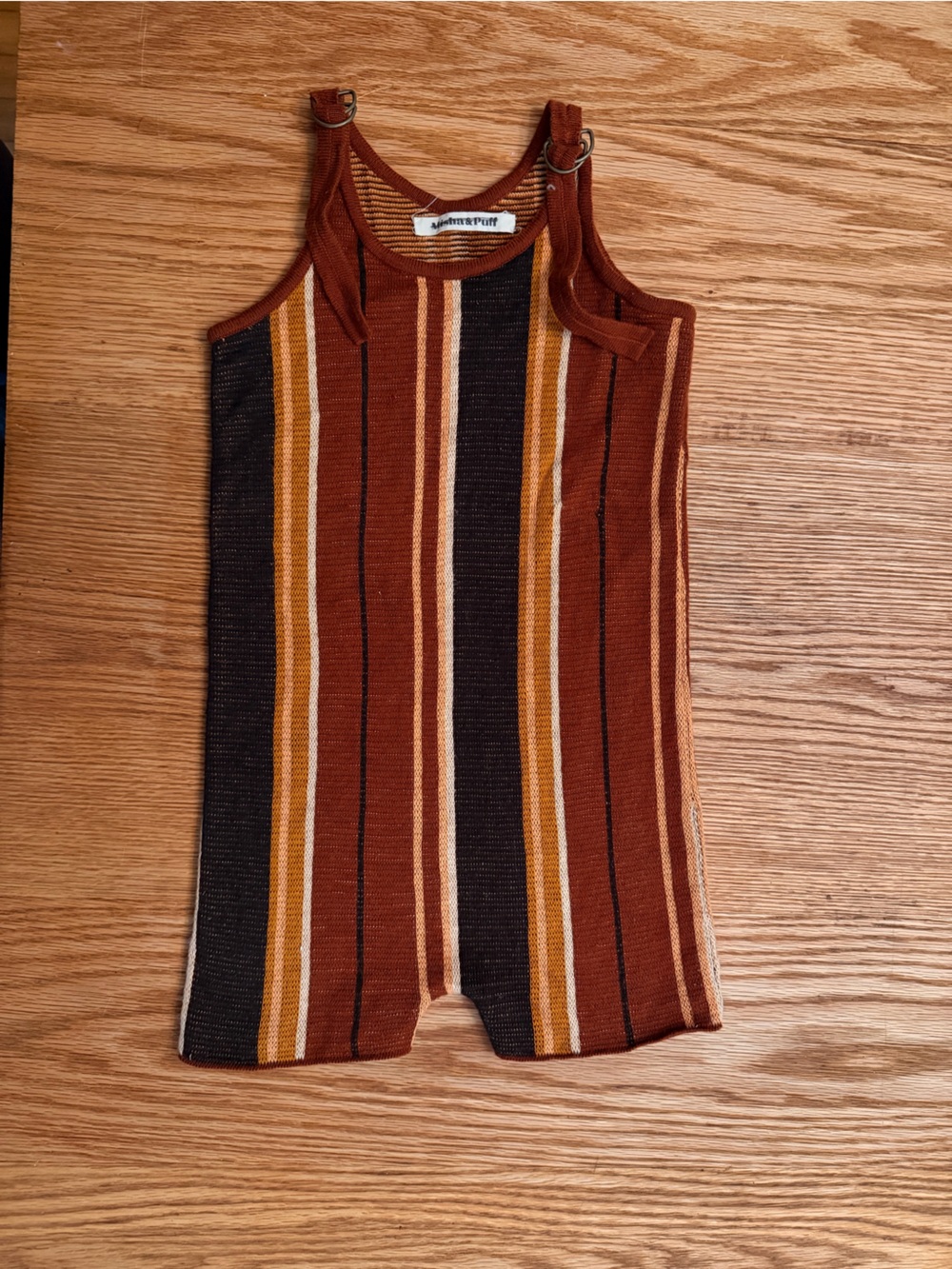 Misha & Puff 100% cotton Striped Knit Romper